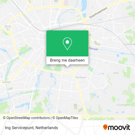 Ing Servicepunt kaart