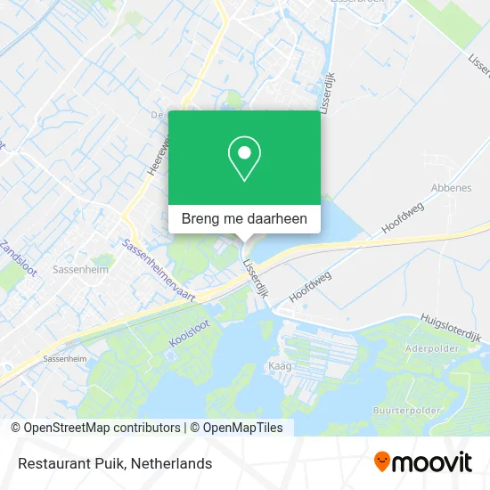 Restaurant Puik kaart