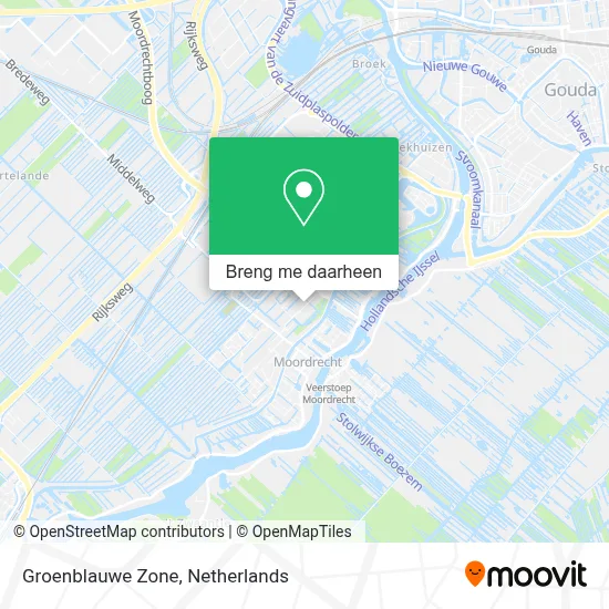 Groenblauwe Zone kaart