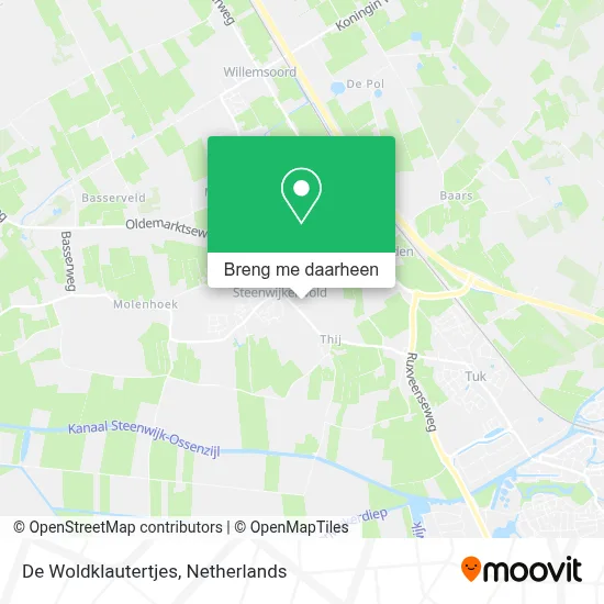 De Woldklautertjes kaart