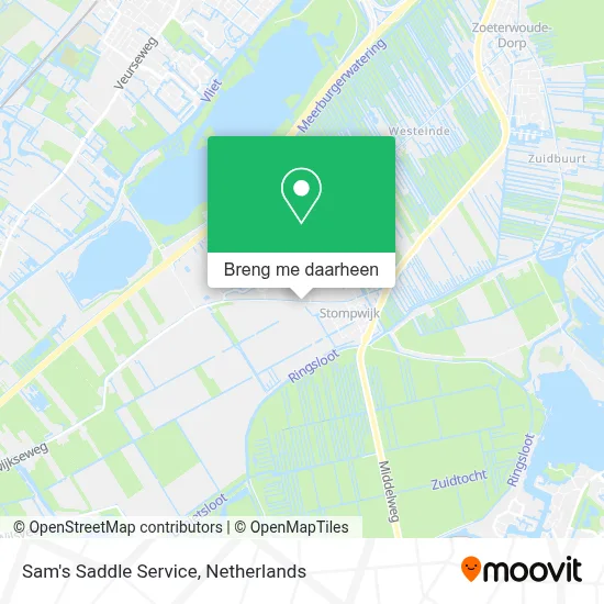 Sam's Saddle Service kaart