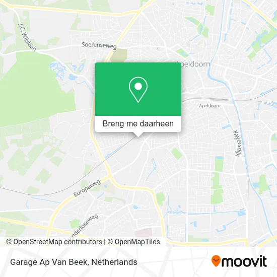 Garage Ap Van Beek kaart