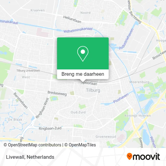 Livewall kaart