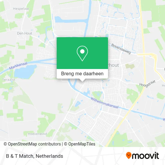B & T Match kaart