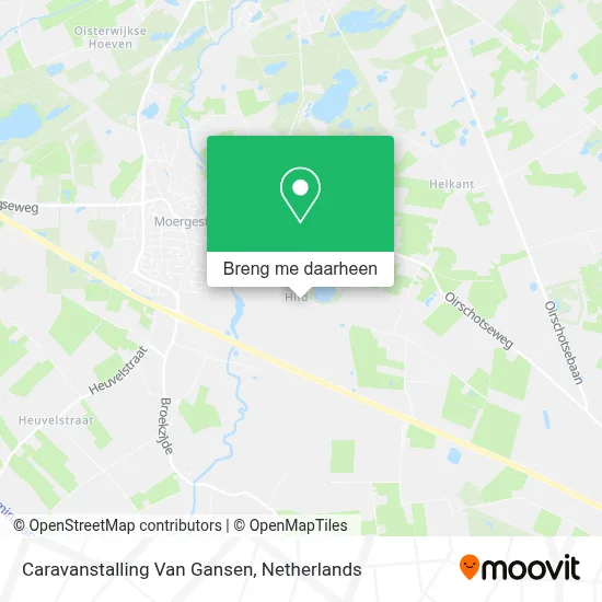 Caravanstalling Van Gansen kaart