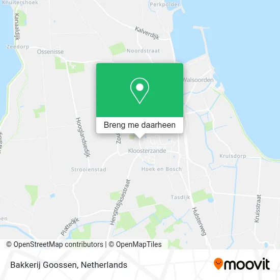 Bakkerij Goossen kaart