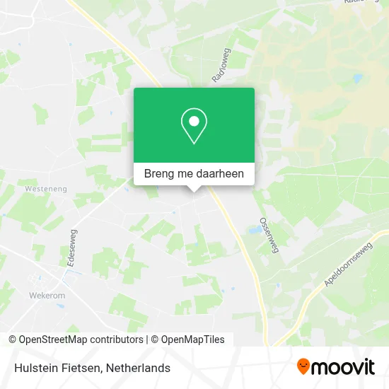 Hulstein Fietsen kaart