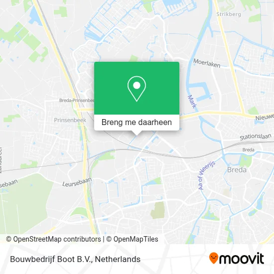 Bouwbedrijf Boot B.V. kaart