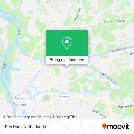 Den Dam kaart