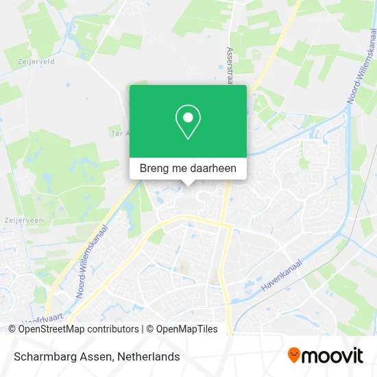 Scharmbarg Assen kaart