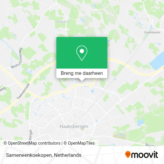 Sameneenkoekopen kaart