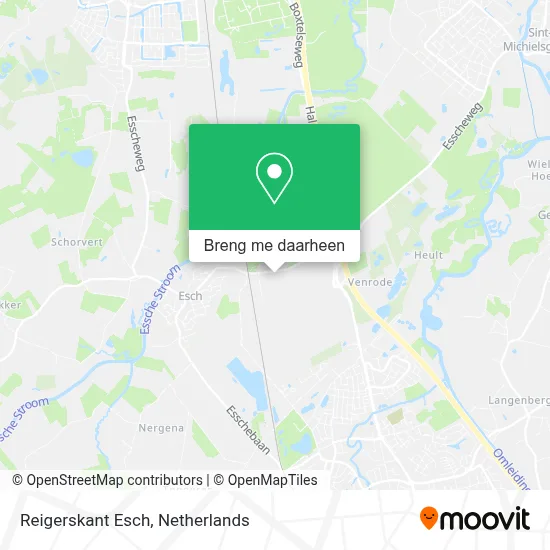 Reigerskant Esch kaart