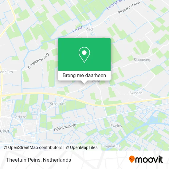 Theetuin Peins kaart