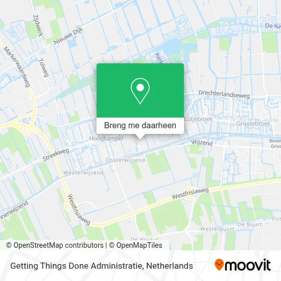 Getting Things Done Administratie kaart