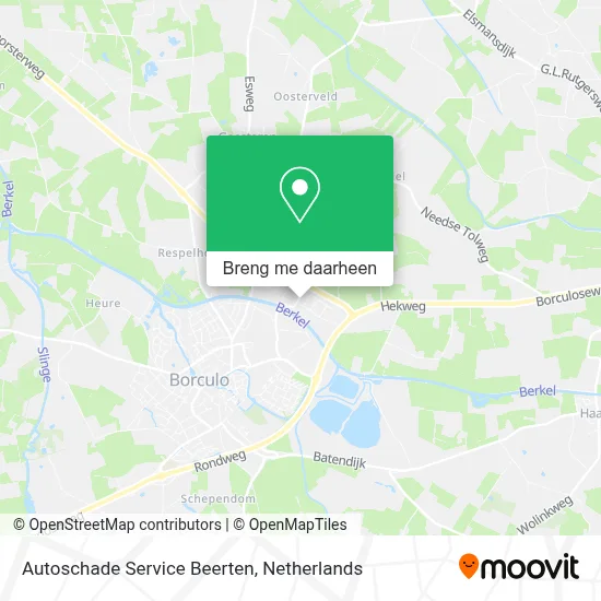 Autoschade Service Beerten kaart