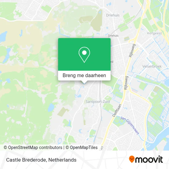 Castle Brederode kaart