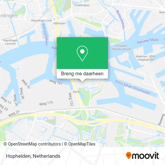 Hophelden kaart