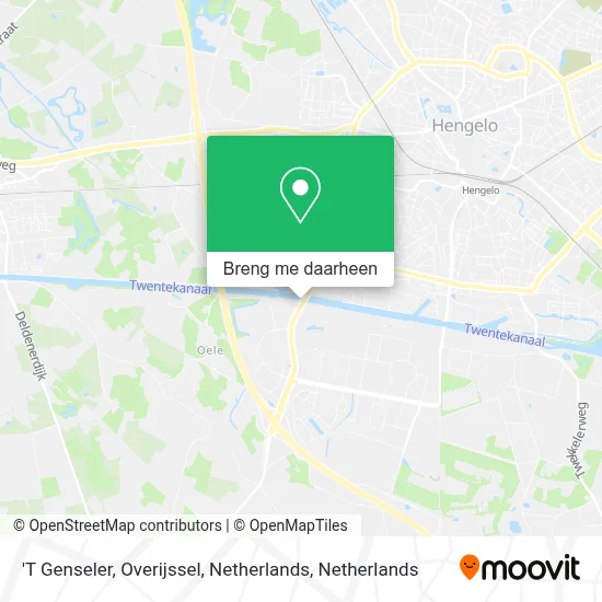 'T Genseler, Overijssel, Netherlands kaart