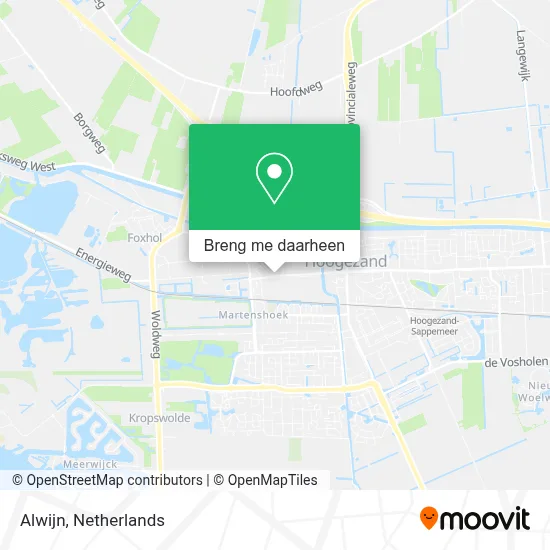 Alwijn kaart