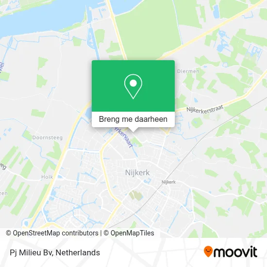 Pj Milieu Bv kaart