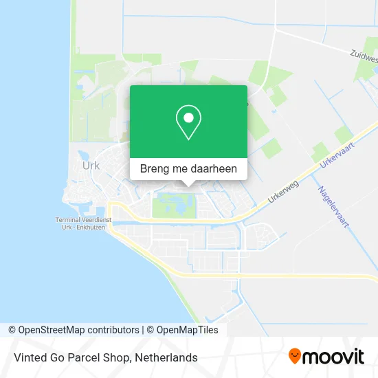 Vinted Go Parcel Shop kaart
