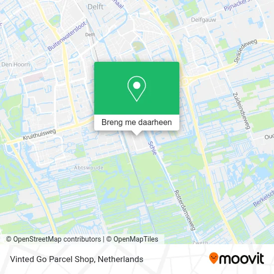 Vinted Go Parcel Shop kaart