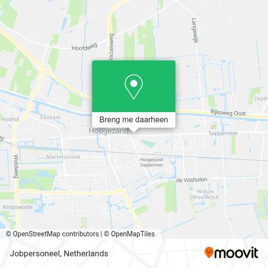 Jobpersoneel kaart