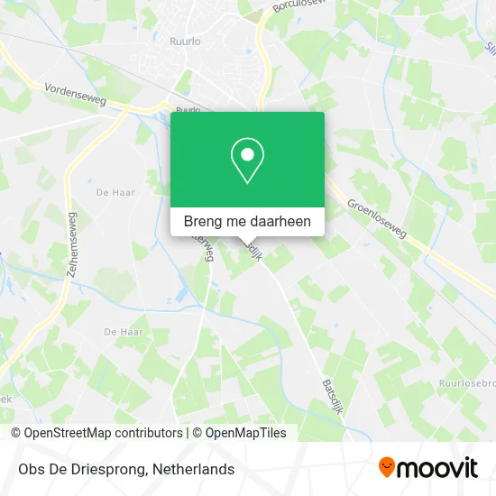 Obs De Driesprong kaart
