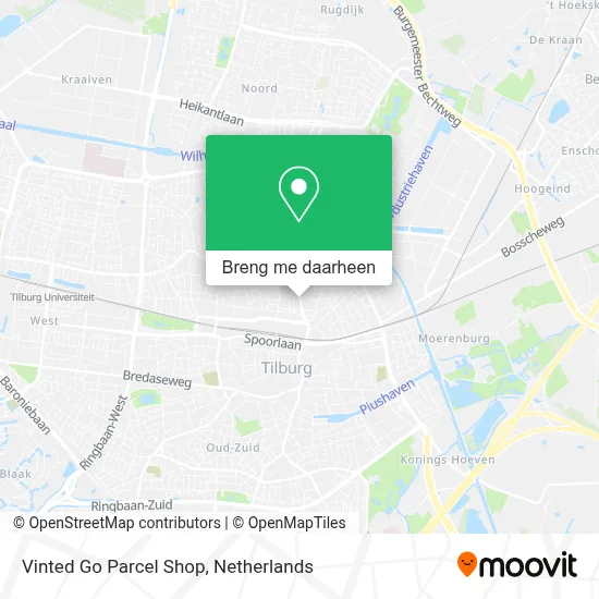 Vinted Go Parcel Shop kaart