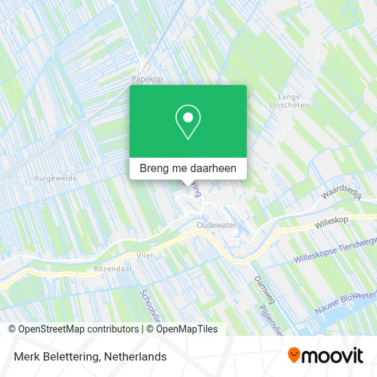 Merk Belettering kaart
