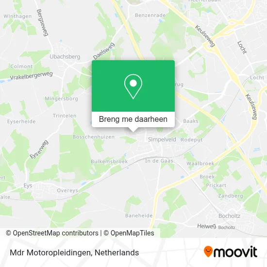 Mdr Motoropleidingen kaart