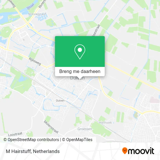 M Hairstuff kaart