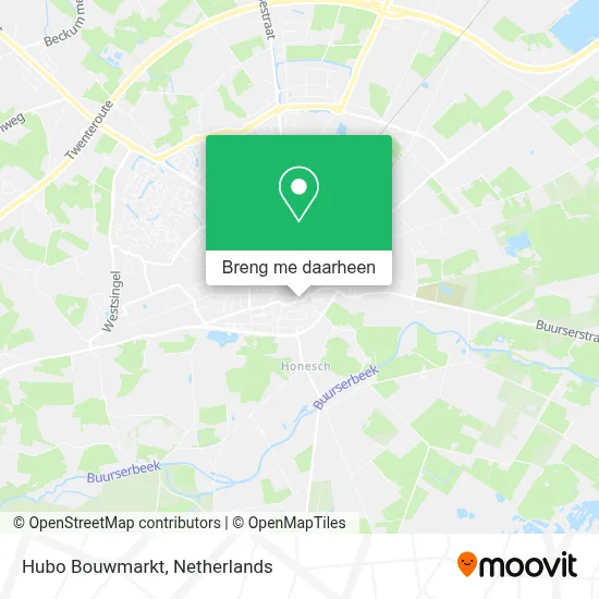 Hubo Bouwmarkt kaart