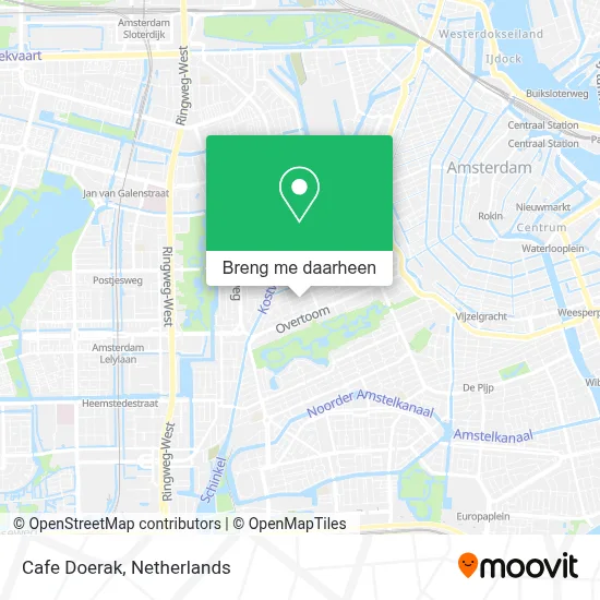 Cafe Doerak kaart