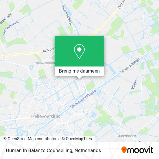 Human In Balanze Counselling kaart