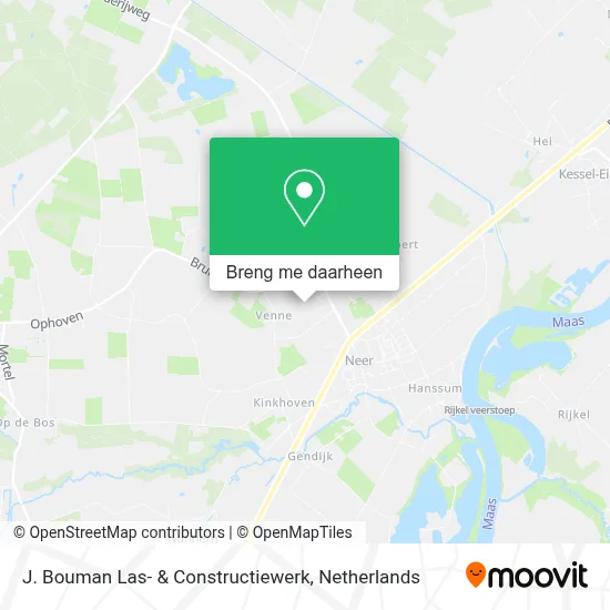 J. Bouman Las- & Constructiewerk kaart