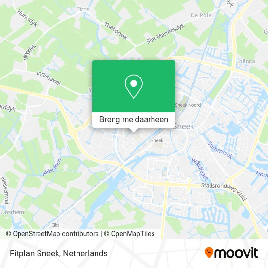 Fitplan Sneek kaart