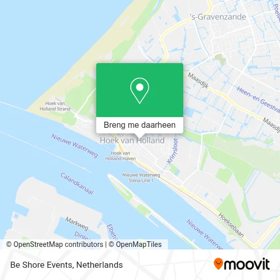 Be Shore Events kaart