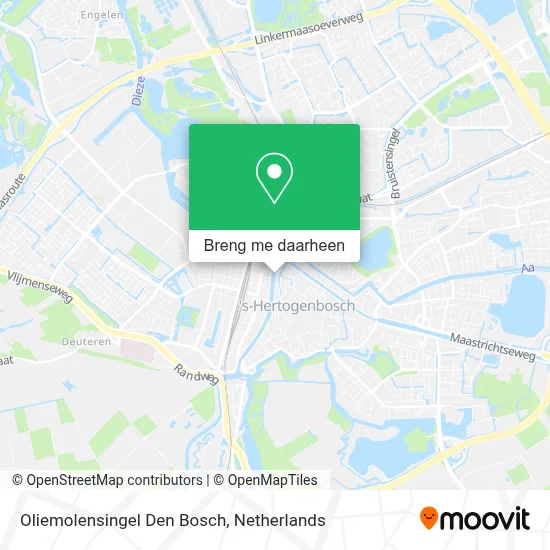 Oliemolensingel Den Bosch kaart
