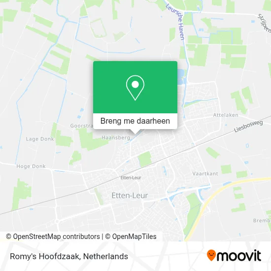 Romy's Hoofdzaak kaart