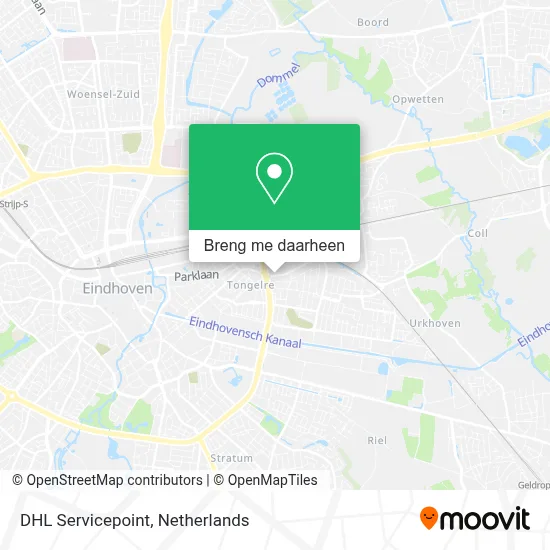 DHL Servicepoint kaart