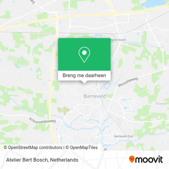 Atelier Bert Bosch kaart