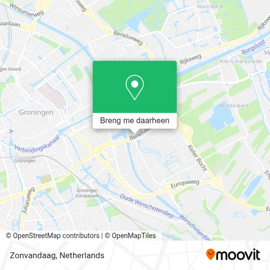 Zonvandaag kaart