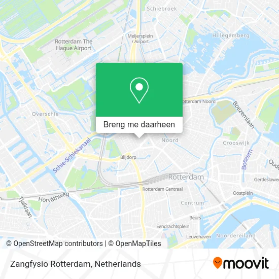 Zangfysio Rotterdam kaart