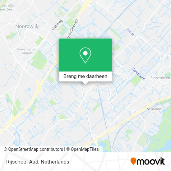 Rijschool Aad kaart