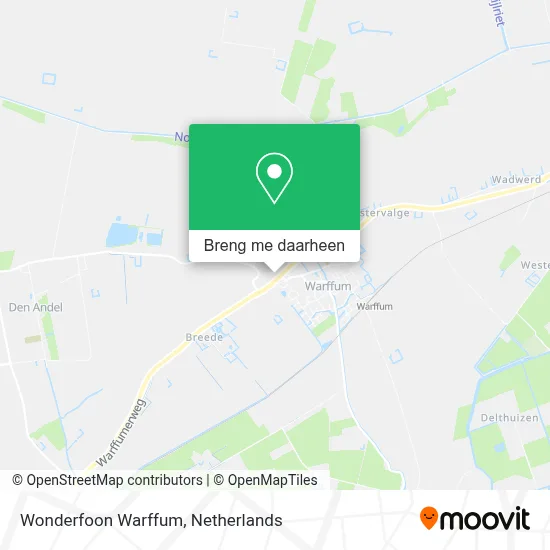 Wonderfoon Warffum kaart