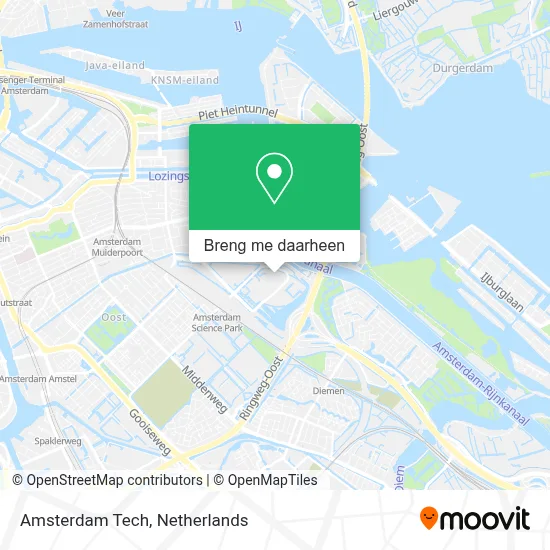 Amsterdam Tech kaart