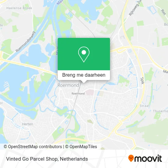 Vinted Go Parcel Shop kaart