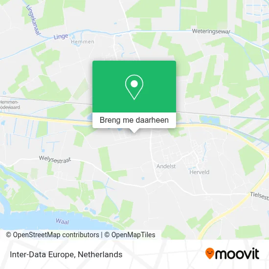 Inter-Data Europe kaart