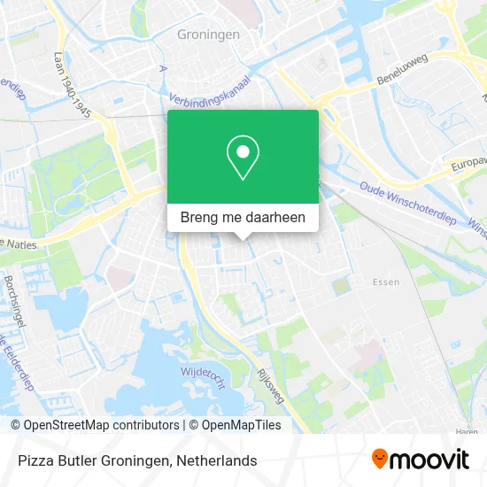 Pizza Butler Groningen kaart